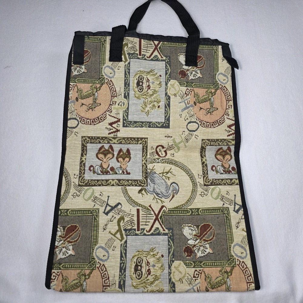 Large Tapestry Laundry Tote Hamper